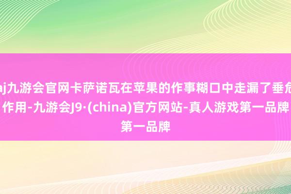 aj九游会官网卡萨诺瓦在苹果的作事糊口中走漏了垂危作用-九游会J9·(china)官方网站-真人游戏第一品牌