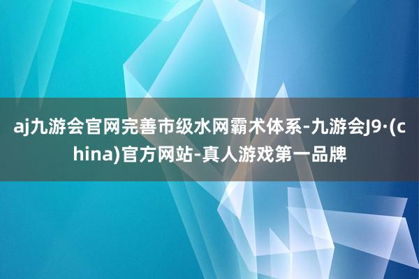 aj九游会官网完善市级水网霸术体系-九游会J9·(china)官方网站-真人游戏第一品牌