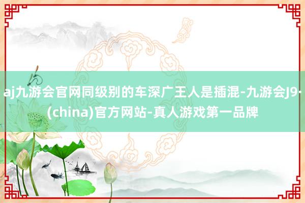 aj九游会官网同级别的车深广王人是插混-九游会J9·(china)官方网站-真人游戏第一品牌