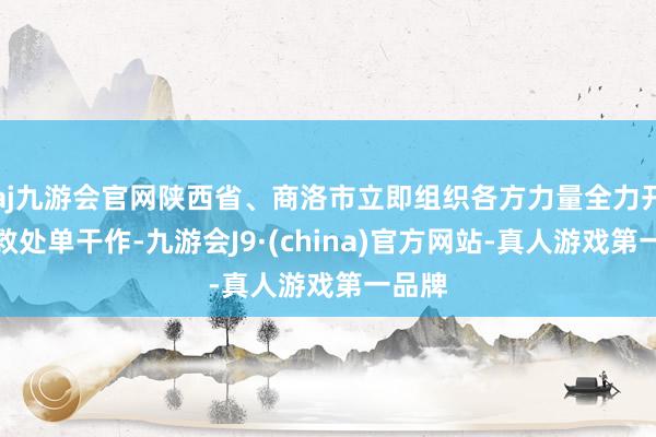 aj九游会官网陕西省、商洛市立即组织各方力量全力开展拯救处单干作-九游会J9·(china)官方网站-真人游戏第一品牌